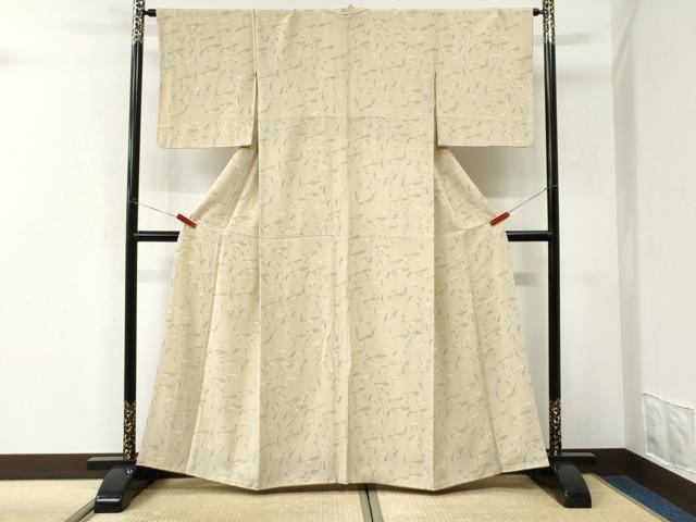平和屋着物●上質な小紋　裏菊　正絹　逸品　CABK7521yc