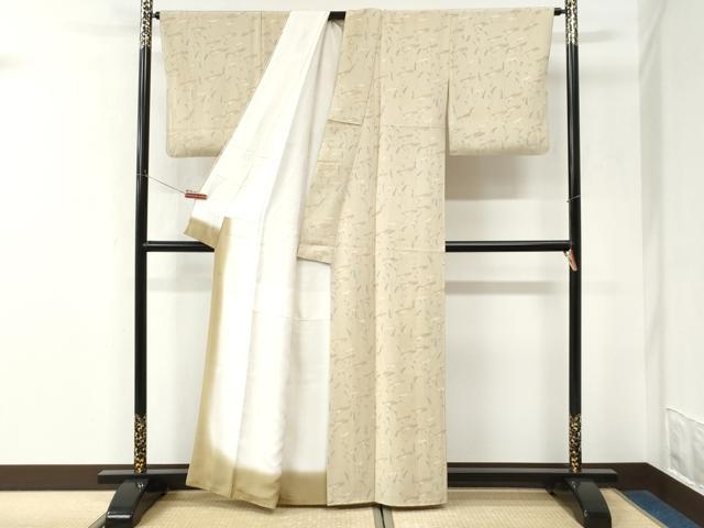 平和屋着物●上質な小紋　裏菊　正絹　逸品　CABK7521yc