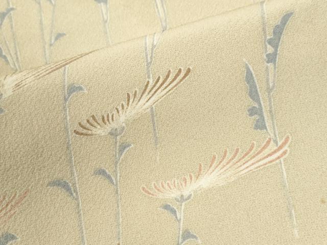 平和屋着物●上質な小紋　裏菊　正絹　逸品　CABK7521yc