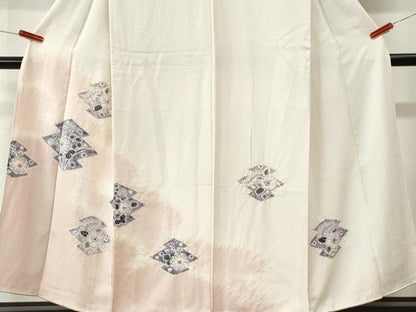 平和屋着物●訪問着　辻が花　絞り　暈し染め　正絹　逸品　CABK7522yc