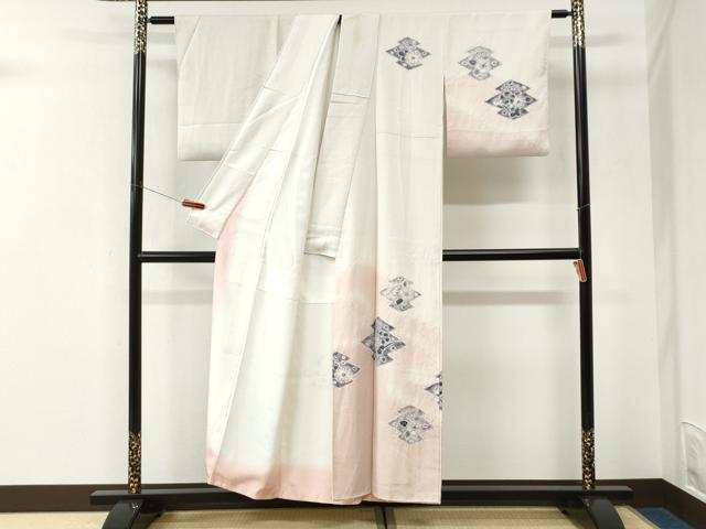 平和屋着物●訪問着　辻が花　絞り　暈し染め　正絹　逸品　CABK7522yc