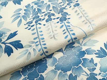 平和屋着物●訪問着　刺繍　流水花籠文　正絹　逸品　CABK7530yc