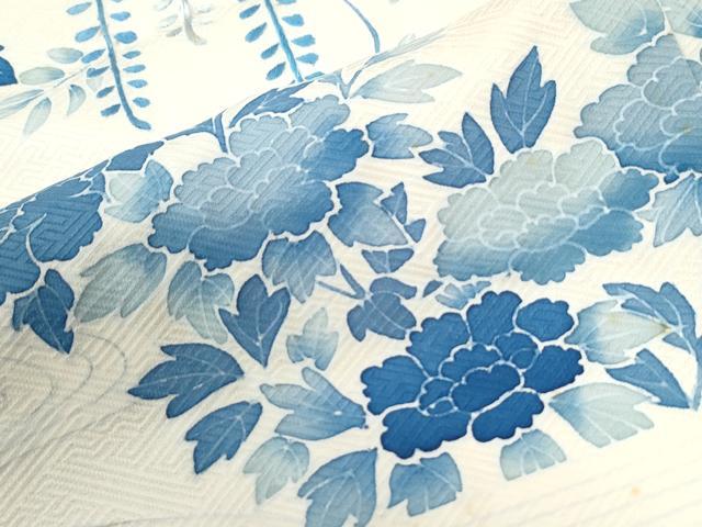 平和屋着物●訪問着　刺繍　流水花籠文　正絹　逸品　CABK7530yc