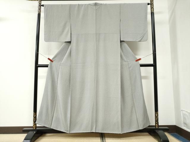 平和屋着物●江戸小紋　矢羽文様　正絹　逸品　CABK7534yc