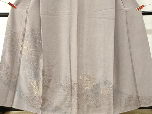 平和屋着物●中国三大刺繍　スワトウ刺繍　総刺繍　訪問着　吉祥花文　金糸　正絹　逸品　CABK7551yc