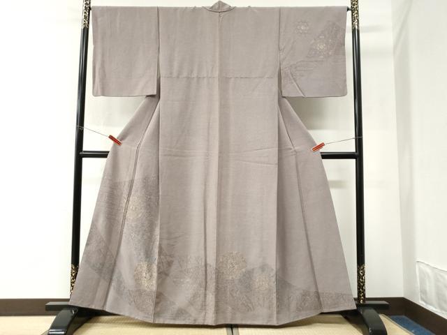 平和屋着物●中国三大刺繍　スワトウ刺繍　総刺繍　訪問着　吉祥花文　金糸　正絹　逸品　CABK7551yc