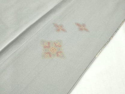 平和屋着物●中国三大刺繍　スワトウ刺繍　総刺繍　訪問着　鳳凰更紗草花文　金糸　正絹　逸品　CABK7552yc