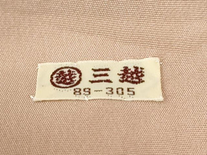 平和屋着物●上質な小紋　地紋起こし　草花文　暈し染め　三越扱い　正絹　逸品　CABK7554yc