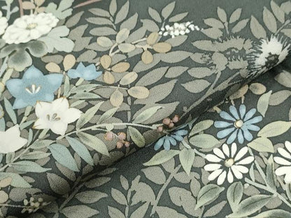 平和屋着物●訪問着　作家物　草花文　ますいわ屋扱い　正絹　逸品　CABK7591yc