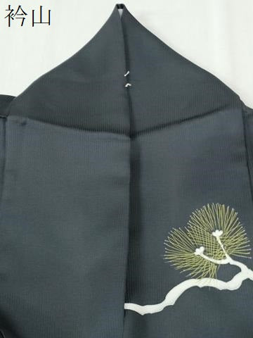 平和屋着物●訪問着　作家物　般若　能面　横笛　金彩　正絹　逸品　CABK7600yc