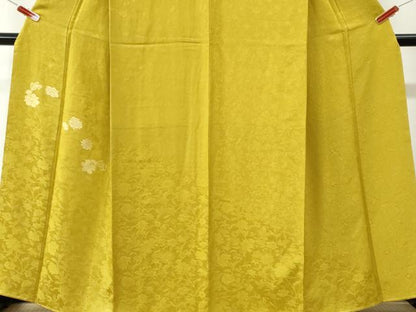 平和屋着物●豪華色留袖　牡丹花文　三越扱い　正絹　逸品　CABK7602yc