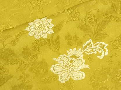 平和屋着物●豪華色留袖　牡丹花文　三越扱い　正絹　逸品　CABK7602yc