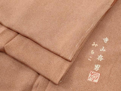 平和屋着物●寺山存男　江戸小紋　鮫小紋柄　正絹　逸品　未使用　CABK7610yc