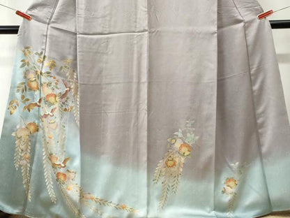 平和屋着物●訪問着　辻が花　螺鈿　暈し染め　金彩　正絹　逸品　CABK7618yc