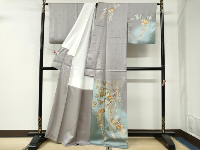 平和屋着物●訪問着　辻が花　螺鈿　暈し染め　金彩　正絹　逸品　CABK7618yc