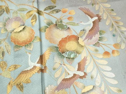 平和屋着物●訪問着　辻が花　螺鈿　暈し染め　金彩　正絹　逸品　CABK7618yc