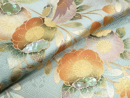 平和屋着物●訪問着　辻が花　螺鈿　暈し染め　金彩　正絹　逸品　CABK7618yc