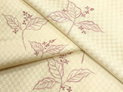 平和屋着物●訪問着　総刺繍　草花文　正絹　逸品　CABK7641yc