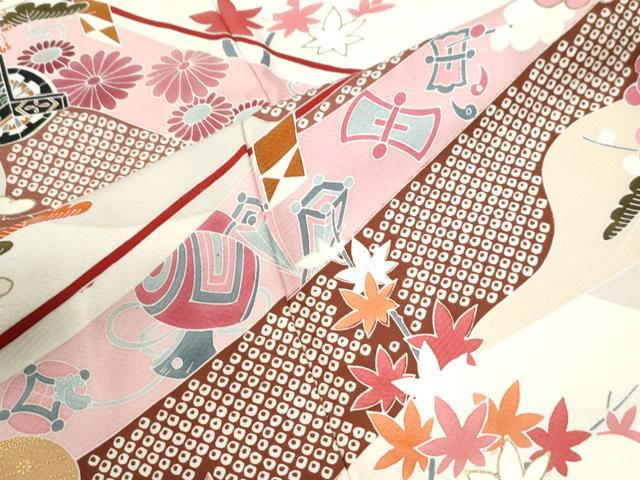 平和屋着物●豪華振袖　雲取り鉾宝尽くし花松文　金彩　正絹　逸品　CABK7643yc