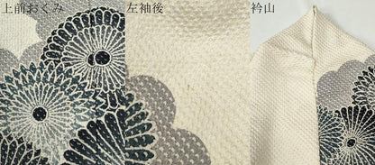 平和屋着物●名門　藤娘きぬたや・総絞り　振袖　雲取り菊文　正絹　逸品　CABK7651yc