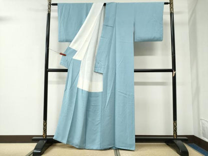平和屋着物●上質な色無地　家紋地紋　瓶覗色　正絹　逸品　CABK7658yc