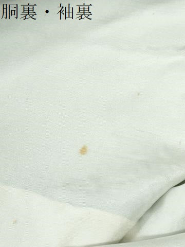 平和屋着物●上質な色無地　箔散らし地紋　白藍色　正絹　逸品　未使用　CABK7659yc