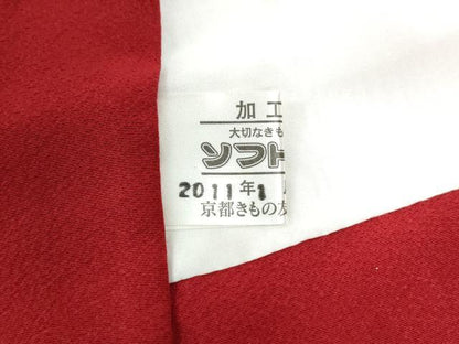 平和屋着物●豪華振袖　駒刺繍　絞り　鬘帯草花文　金彩　京都きもの友禅扱い　正絹　逸品　CABK7667yc