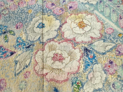 平和屋着物●豪華振袖　辻が花　絞り　暈し染め　金通し地　正絹　逸品　CABK7669yc