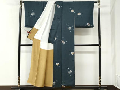 平和屋着物●上質な小紋　舞桜吉祥花文　正絹　逸品　CABK7674yc