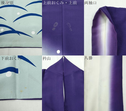 平和屋着物●豪華色留袖　露芝文　暈し染め　銀彩　正絹　逸品　CABK7679yc
