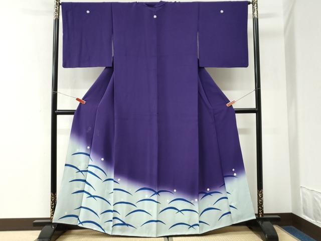 平和屋着物●豪華色留袖　露芝文　暈し染め　銀彩　正絹　逸品　CABK7679yc