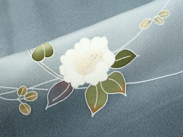 平和屋着物●訪問着　友禅　枝花文　暈し染め　正絹　逸品　CABK7683yc