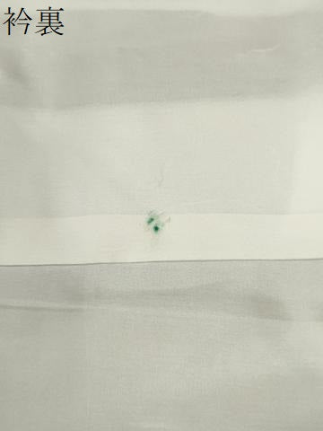 平和屋着物●訪問着　紬地　草花文　正絹　逸品　CABK7689yc