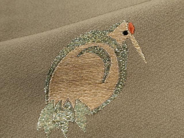 平和屋着物●訪問着　竹屋町刺繍　鶴　正絹　逸品　CABK7691yc