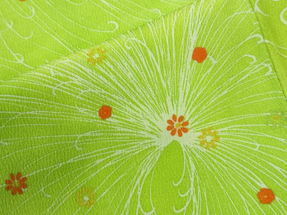 平和屋着物●上質な小紋　乱菊花文　正絹　逸品　未使用　CABK7693yc