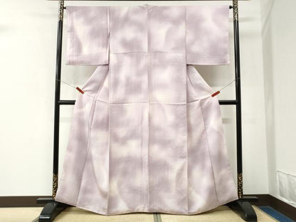 平和屋着物●上質な小紋　鹿の子文様　暈し染め　正絹　逸品　CABK7699yc