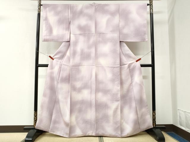 平和屋着物●上質な小紋　鹿の子文様　暈し染め　正絹　逸品　CABK7699yc