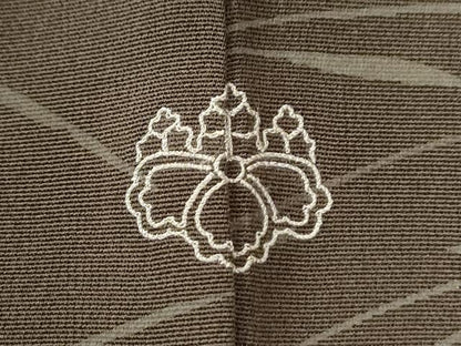 平和屋着物●訪問着　駒刺繍　椿　金彩　正絹　逸品　CABK7701yc