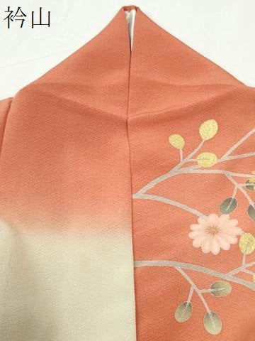 平和屋着物●訪問着　作家物　立波草花丸文　金銀彩　正絹　逸品　CABK7702yc