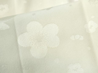 平和屋着物●長襦袢　袷　舞花地紋　暈し染め　半衿刺繍　正絹　逸品　未使用　CABK7705yc