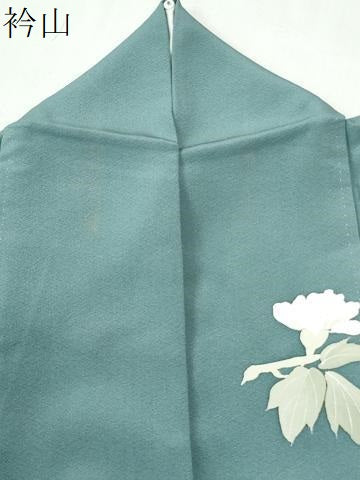 平和屋着物●訪問着　作家物　牡丹花文　暈し染め　金彩　正絹　逸品　CABK7707yc
