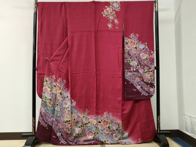 平和屋着物●豪華振袖　辻が花　暈し染め　正絹　逸品　CABK7709yc