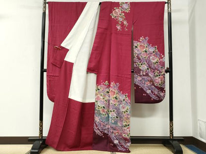 平和屋着物●豪華振袖　辻が花　暈し染め　正絹　逸品　CABK7709yc