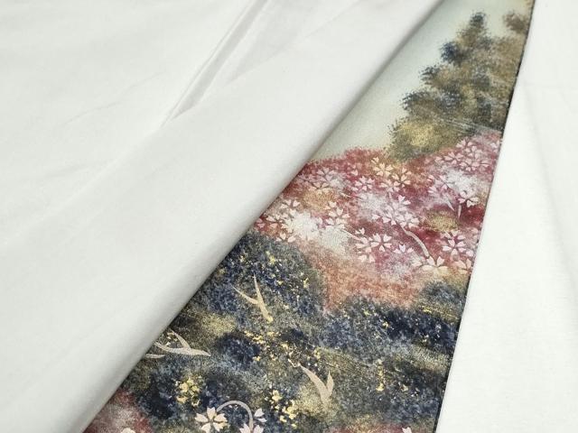 平和屋着物●豪華色留袖　霞樹林京風景文　暈し染め　金彩　正絹　逸品　CABK7723yc