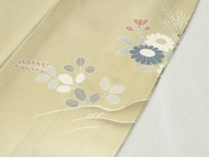 平和屋着物●創業460年・千總　訪問着　駒刺繍　鴛鴦松竹梅花文　暈し染め　金彩　高島屋扱い　正絹　逸品　CABK7726yc