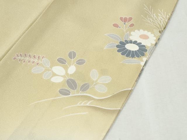 平和屋着物●創業460年・千總　訪問着　駒刺繍　鴛鴦松竹梅花文　暈し染め　金彩　高島屋扱い　正絹　逸品　CABK7726yc