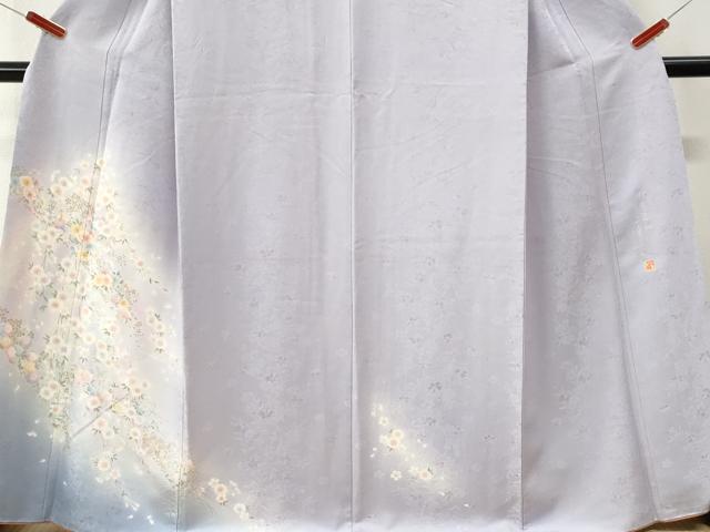 平和屋着物●訪問着　作家物　枝花文　暈し染め　金彩　やまと誂製　正絹　逸品　CABK7733yc