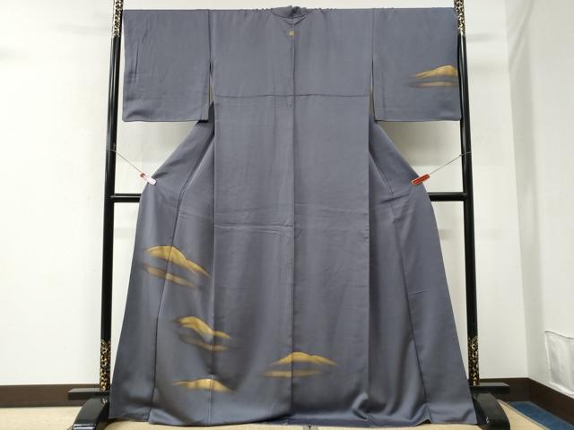 平和屋着物●訪問着　竹屋町刺繍　霞文　金彩　ロング丈　正絹　逸品　CABK7745yc
