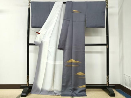 平和屋着物●訪問着　竹屋町刺繍　霞文　金彩　ロング丈　正絹　逸品　CABK7745yc