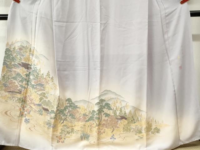 平和屋着物●豪華色留袖　作家物　寿光織　北山風情　暈し染め　金糸　正絹　逸品　未使用　CABK7752yc